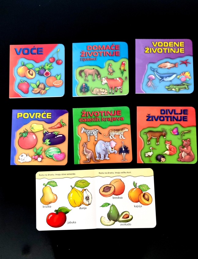 6 tvrdih slikovnica - SVET OKO TEBE 16x16cm LATINICA