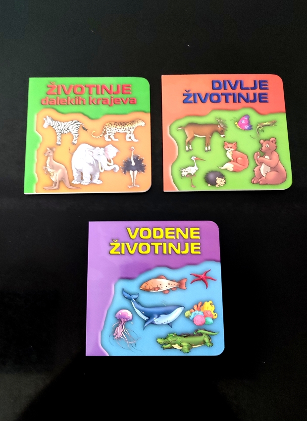 3 tvrde slikovnice - SVET OKO TEBE16x16cm LATINICA