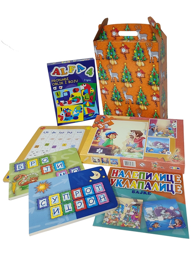 NOVOGODIŠNJI PAKETIĆ U KUTIJI 3-5 god. za 1786,40 din